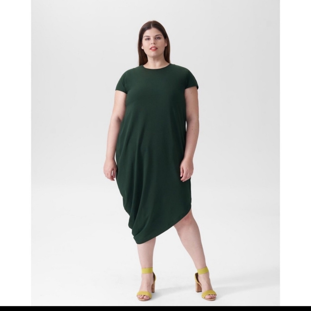 Universal Standard Geneva Midi Dress Scarab Green